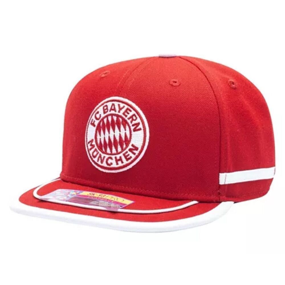 Fan Ink NWT Unisex Red Bayern Munich Offshore Snapback Hat Red/White OS